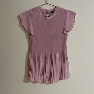 NWT Adrianna Papell Pleated Pink Blouse
